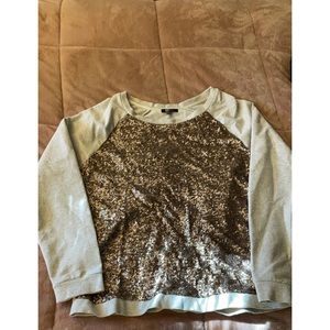 Glittery crew neck